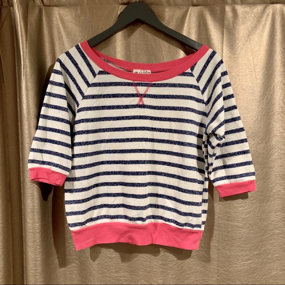 ✨SALE | Navy and White Striped Top